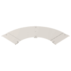 OBO BETTERMANN - Coperchio curva 90° con bussola B300 Acciaio INOX A2 1.4301 non trattato ulteriore trattamento LBD 90 300 R3 A2 COPERCHIO CURVA 90.