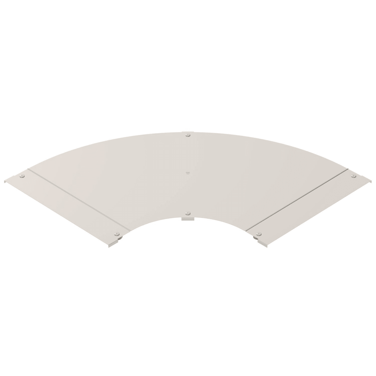 OBO BETTERMANN - Coperchio curva 90° con bussola B600 Acciaio INOX A4 1.4571 non trattato ulteriore trattamento LBD 90 600 R3 A4 COPERCHIO CURVA 90.