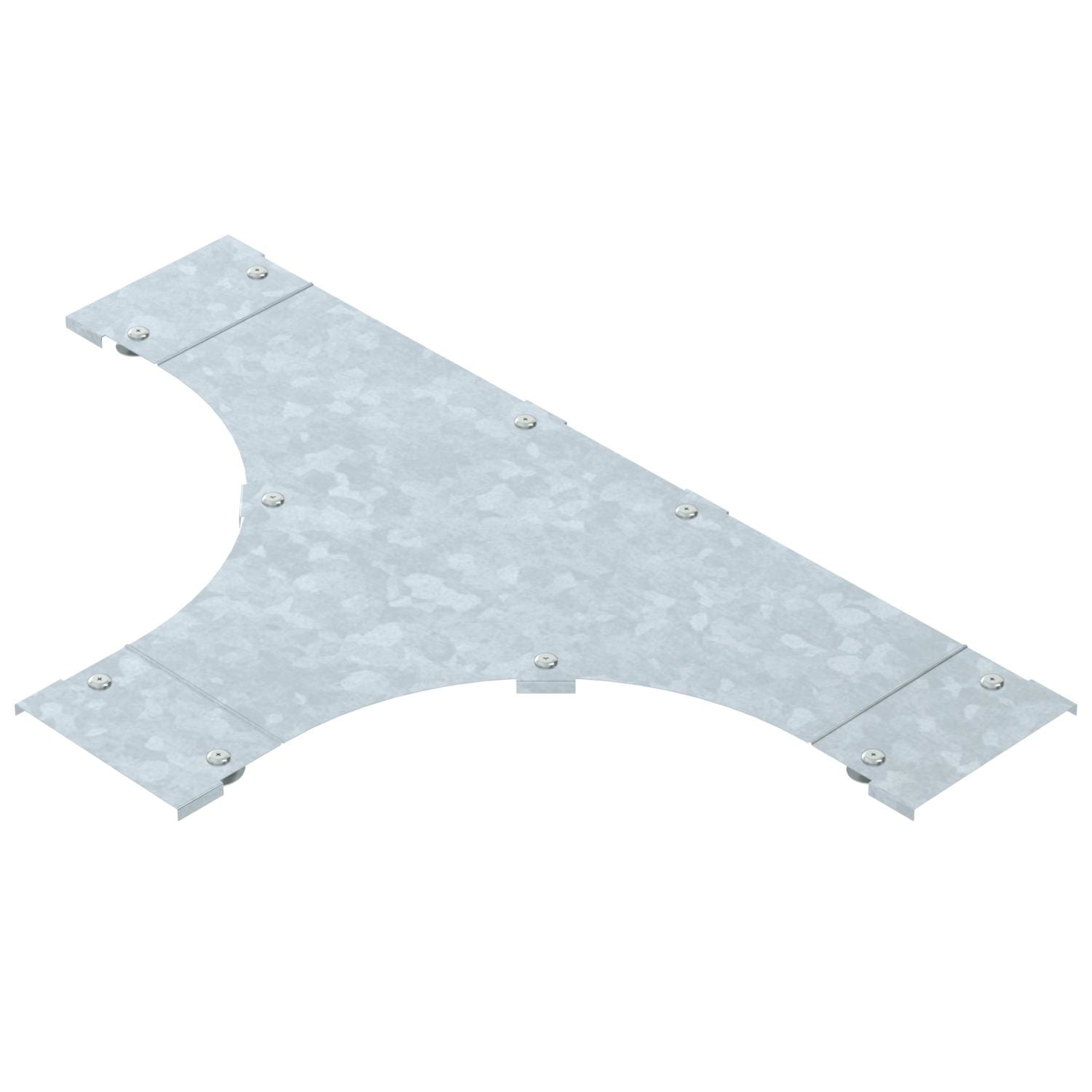 OBO BETTERMANN - Coperchio derivazione a T LTD 200 R3 con bussola B200 Acciaio zincato a caldo per immersione.