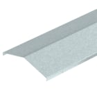 OBO BETTERMANN - Coperchio doppio spiovente in acciaio zincato a caldo per immersione, sistema a grande portata 400x3000x2mm.