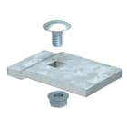 OBO BETTERMANN - Morsetto di fissaggio per pass. scaletta pesante 60x35 in acciaio zincato a caldo per immersione.