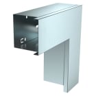 OBO BETTERMANN - Curva piana con coperchio 80x80mm in acciaio zincato continuo.