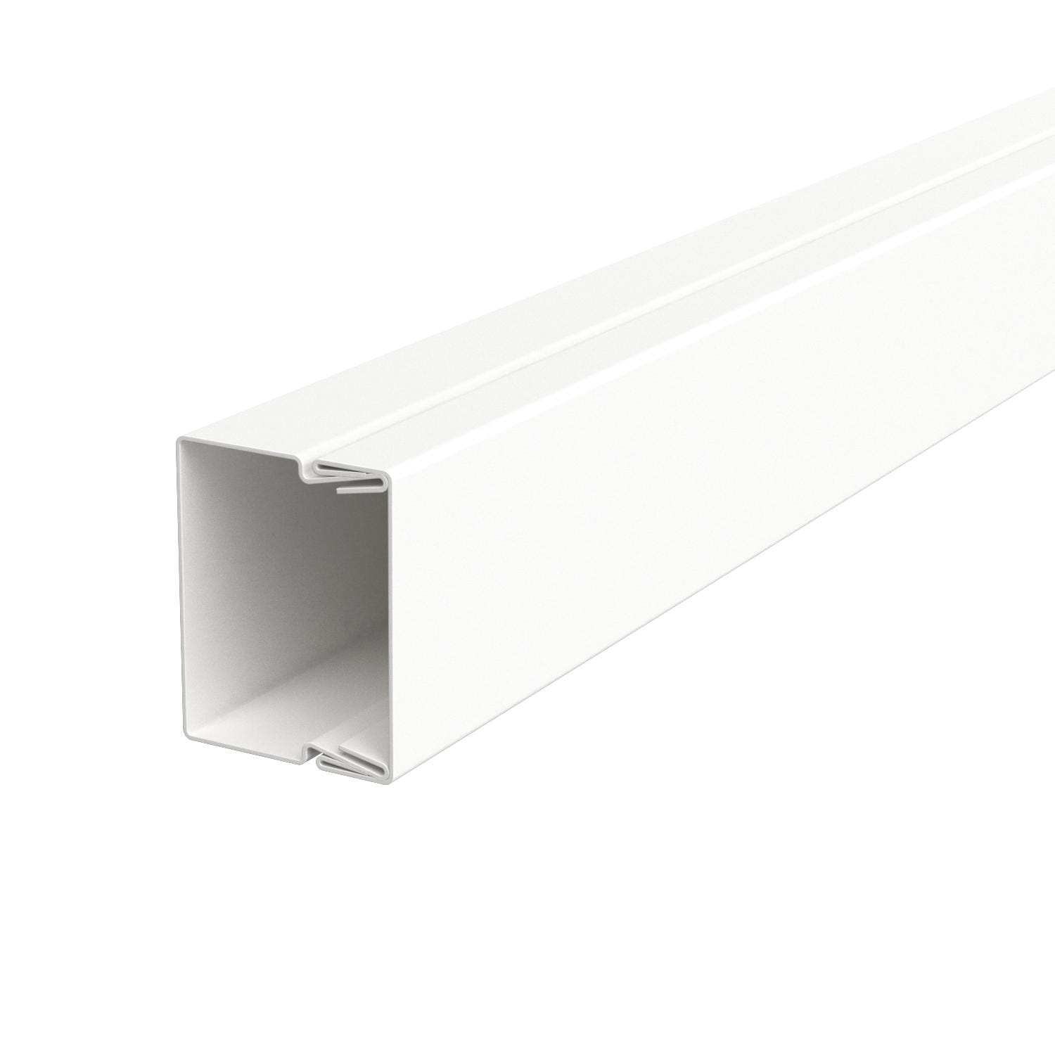 OBO BETTERMANN - Canale portacavi 20x30x2000 in Acciaio zincato/plastificato bianco RAL 9010 con base preforata.