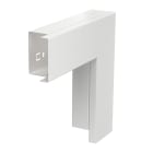 OBO BETTERMANN - Curva piana 40x60mm con coperchio in acciaio zincato/plastificato bianco RAL 9010.
