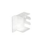 OBO BETTERMANN - Elemento terminale 40x40mm in acciaio zincato/plastificato bianco RAL 9010.