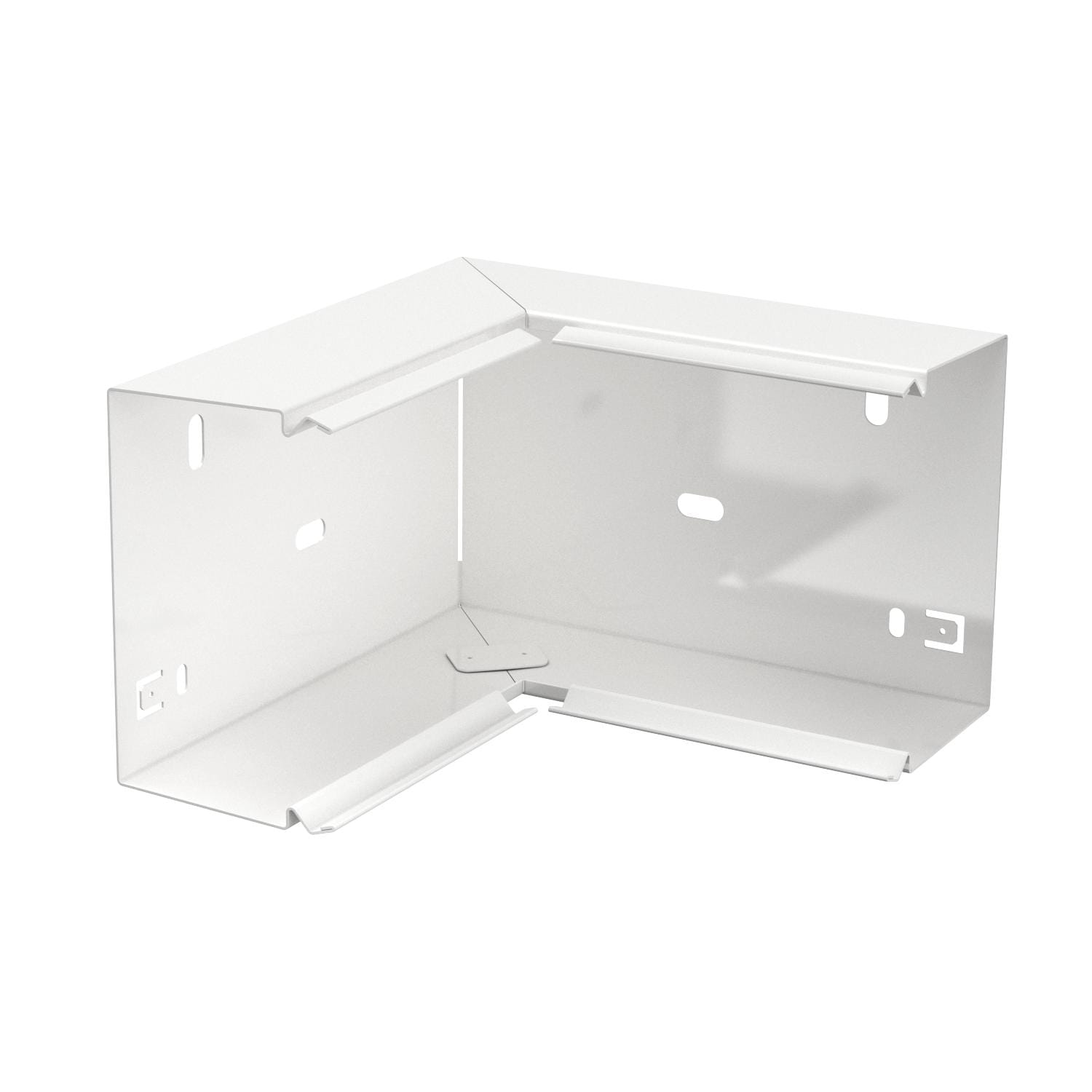 OBO BETTERMANN - Angolo interno 60x100mm in acciaio zincato/plastificato bianco RAL 9010.