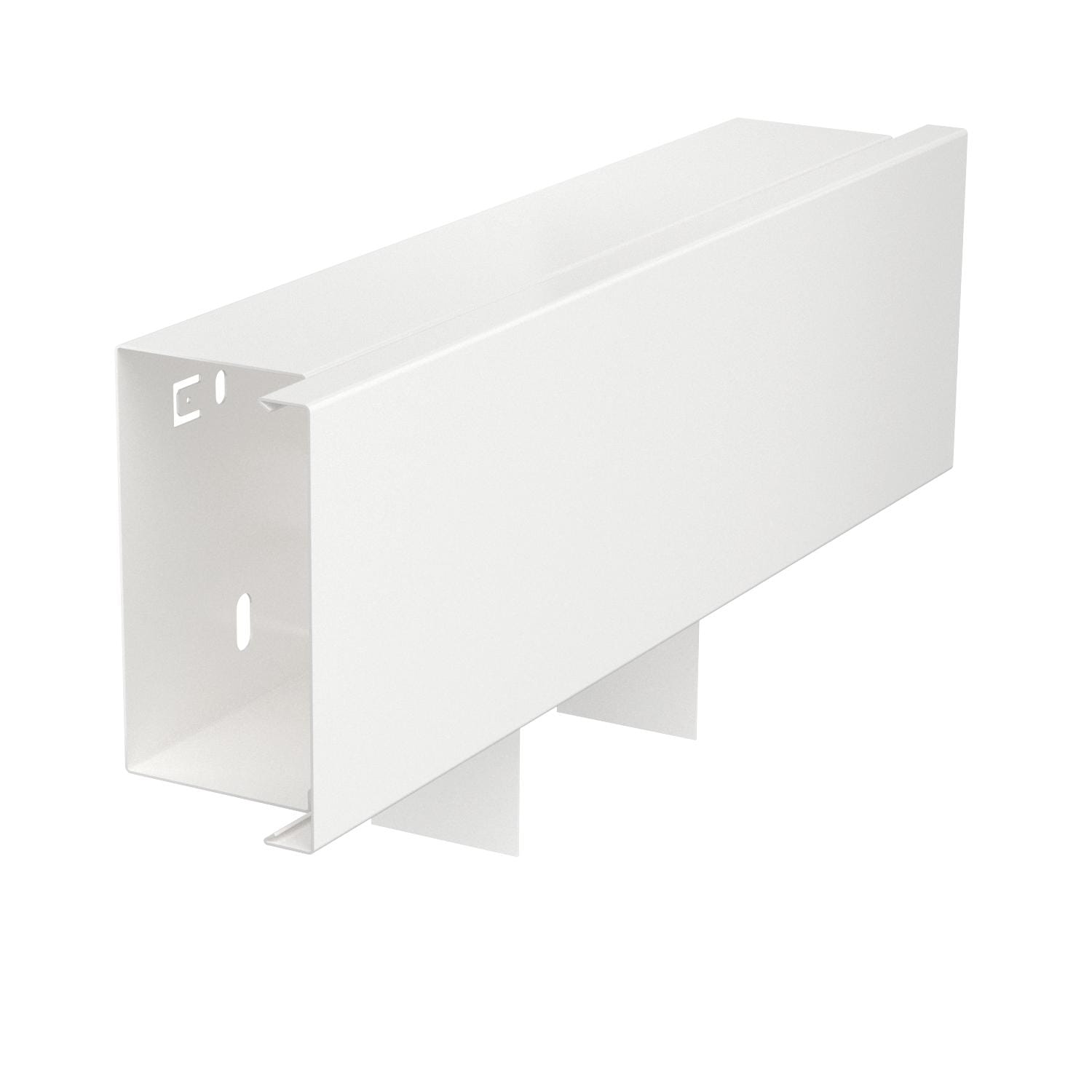 OBO BETTERMANN - Derivazione a T 60x100mm Acciaio zincato/plastificato bianco RAL 9010 con coperchio.