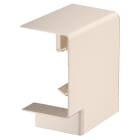 OBO BETTERMANN - Coperchio angolo curva piana 70x110mm in policarbonato/acrilnitrile butadiene stirolo bianco crema RAL 9001.