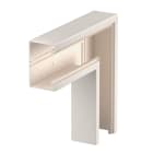 OBO BETTERMANN - Curva piana 70x110mm in polivinilcloruro bianco crema RAL 9001.