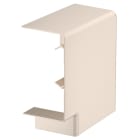 OBO BETTERMANN - Coperchio angolo curva piana 70x130mm in policarbonato/acrilnitrile butadiene stirolo bianco crema RAL 9001.