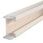 OBO BETTERMANN - Canale porta apparecchi 70x130x2000 Polivinilcloruro bianco crema RAL 9001 con base preforata.