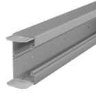 OBO BETTERMANN - Canale porta apparecchi 70x130x2000 Polivinilcloruro grigio pietra RAL 7030 con base preforata.