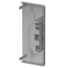 OBO BETTERMANN - Elemento terminale 70x170mm in policarbonato/acrilnitrile butadiene stirolo bianco alluminio RAL 9006.