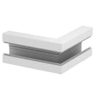 OBO BETTERMANN - Angolo esterno simmetrico 90x130x300 in alluminio bianco RAL 9010.