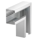 OBO BETTERMANN - Curva piana simmetrico 90x130x300 in alluminio anodizzato.