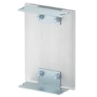 OBO BETTERMANN - Elemento terminale 90x130x37 in alluminio bianco RAL 9010.