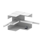 OBO BETTERMANN - Angolo interno 70x110x128, simmetrico in acciaio bianco RAL 9010.