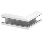 OBO BETTERMANN - Angolo esterno simmetrico 90x130x300 in acciaio bianco RAL 9010.