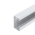OBO BETTERMANN - Canale porta apparecchi asimmetrico 70x130x2000 in acciaio bianco RAL 9010.