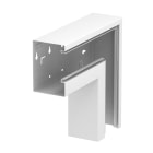 OBO BETTERMANN - Curva piana discesa asimmetrica 90x130x300 in acciaio bianco RAL 9010.