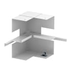 OBO BETTERMANN - Angolo interno 70x170x128 in acciaio bianco RAL 9010, design semplice e simmetrico.