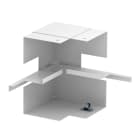 OBO BETTERMANN - Angolo interno 90x170x148, simmetrico, acciaio bianco RAL 9010.