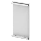 OBO BETTERMANN - Elemento terminale 90x170x10 in acciaio bianco RAL 9010 per un design elegante e resistente.