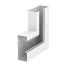 OBO BETTERMANN - Curva piana salita asimmetrica 70x170x300 in acciaio bianco RAL 9010.