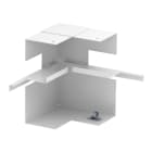 OBO BETTERMANN - Angolo interno 70x170x128 asimmetrico in acciaio bianco RAL 9010.
