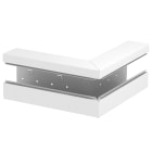 OBO BETTERMANN - Angolo esterno asimmetrico 90x170x300 in acciaio bianco RAL 9010.