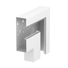 OBO BETTERMANN - Curva piana discesa asimmetrica 70x210x300 in acciaio bianco RAL 9010.