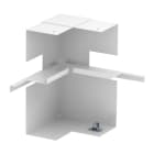 OBO BETTERMANN - Angolo interno asimmetrico 70x210x128 in acciaio bianco RAL 9010.