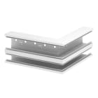 OBO BETTERMANN - Angolo esterno asimmetrico 70x170x300 in acciaio bianco RAL 9010.