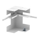 OBO BETTERMANN - Angolo interno 70x170x128 asimmetrico in Acciaio bianco RAL 9010.