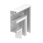 OBO BETTERMANN - Curva piana discesa simmetrica 70x210x300 in acciaio bianco RAL 9010.