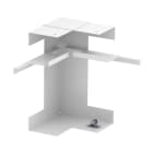 OBO BETTERMANN - Angolo interno 70x210x128 in acciaio bianco RAL 9010, design semplice e simmetrico.