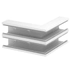 OBO BETTERMANN - Angolo esterno simmetrico 90x210x300 in acciaio bianco RAL 9010.