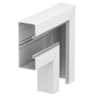 OBO BETTERMANN - Curva piana simmetrico 70x170x300 in alluminio bianco RAL 9010.