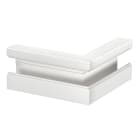 OBO BETTERMANN - Angolo esterno asimmetrico 70x170x300 in alluminio bianco RAL 9010.