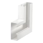 OBO BETTERMANN - Curva piana asimmetrico 70x170x300 in Alluminio bianco RAL 9010.