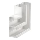 OBO BETTERMANN - Curva piana 2 scomparti 90x210x300 in alluminio bianco RAL 9010.