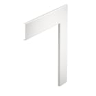 OBO BETTERMANN - Coperchio angolo piatto 12x76,5x400 Alluminio bianco RAL 9010.