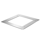 OBO BETTERMANN - Pannello soffitto per colonna 130x130 mm 192x192x2 in acciaio bianco alluminio RAL 9006.