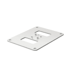 OBO BETTERMANN - Flangia da pavimento 170x130x3 in Acciaio zincato/plastificato bianco RAL 9010 ISSBP70110RW.