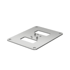 OBO BETTERMANN - Flangia da pavimento 170x130x3 in Acciaio zincato/plastificato bianco alluminio RAL 9006.