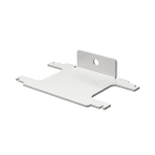 OBO BETTERMANN - Angolare di fissaggio 104x64x20 in acciaio zincato/plastificato bianco RAL 9010.