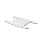 OBO BETTERMANN - Stabilizzatore adattatore 104x64x2 in Acciaio zincato/plastificato bianco RAL 9010.