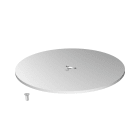 OBO BETTERMANN - Stand da pavimento per colonne verticali F Ø350x8mm in acciaio bianco alluminio RAL 9006.