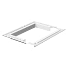 OBO BETTERMANN - Flangia soffitto 207x177 in alluminio bianco RAL 9010, codice WAG140110RW.
