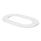OBO BETTERMANN - Rosetta soffitto chiuso 211x130x2 acciaio bianco RAL 9010 WAG70140O.